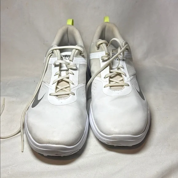 Nike White and Gray Golf Shoes with Streamlined Design - Picture 1 of 6
